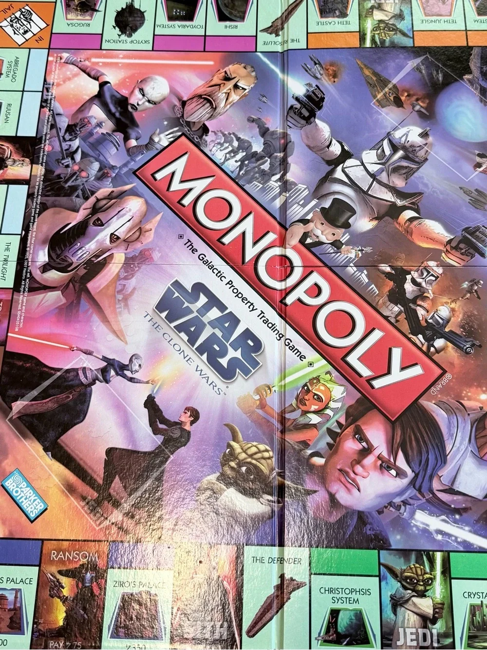 Star Wars The Clone Wars Monopoly Board Game - Red/White/Blue Box